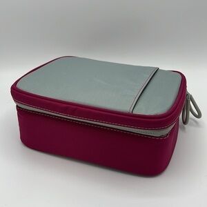 LUNCH BOX TRAVEL PACK WITH FREEZER PACKS PINK & GRAY